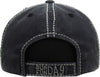 Distressed Patch Baseball Cap - Sunday Fun Day (Black)