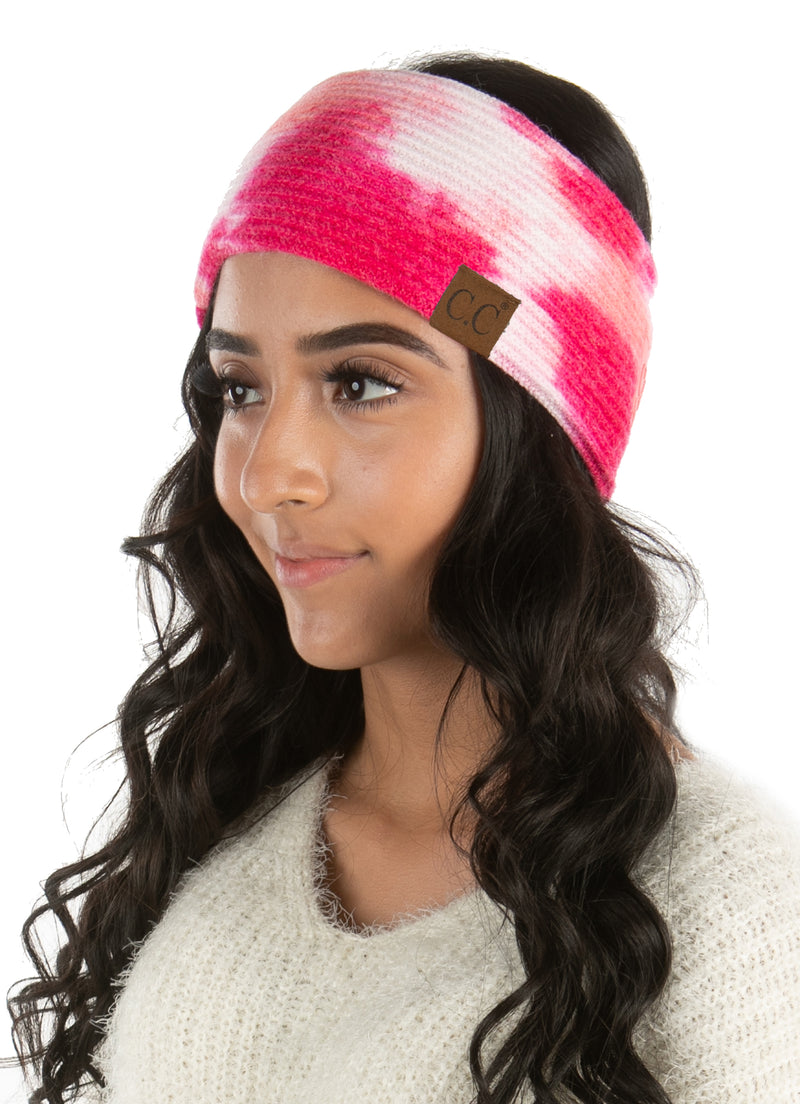 Women's Headwrap Tie Dye Headband Soft Knit Warm Winter Ear Warmer