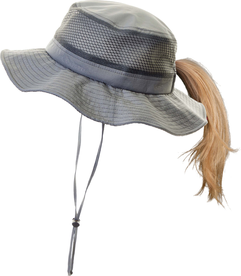 Ponytail Sun Hat w/Removable Chin Strap