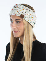 Cable Knit Fuzzy Lined Head Wrap Headband Ear Warmer