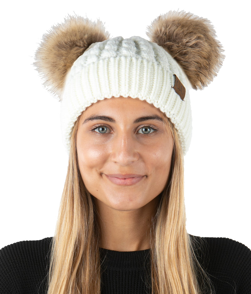 Adult Double Pom Beanie