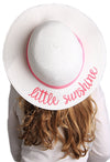 C.C Girls Embroidered Sun Hat - Little Sunshine (White)