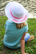 C.C Girls Embroidered Sun Hat - Little Sunshine (White)