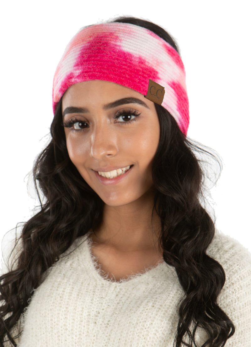Women's Headwrap Tie Dye Headband Soft Knit Warm Winter Ear Warmer