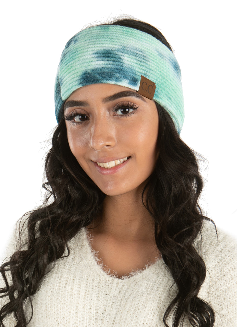 Women's Headwrap Tie Dye Headband Soft Knit Warm Winter Ear Warmer