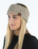 Cable Knit Fuzzy Lined Head Wrap Headband Ear Warmer