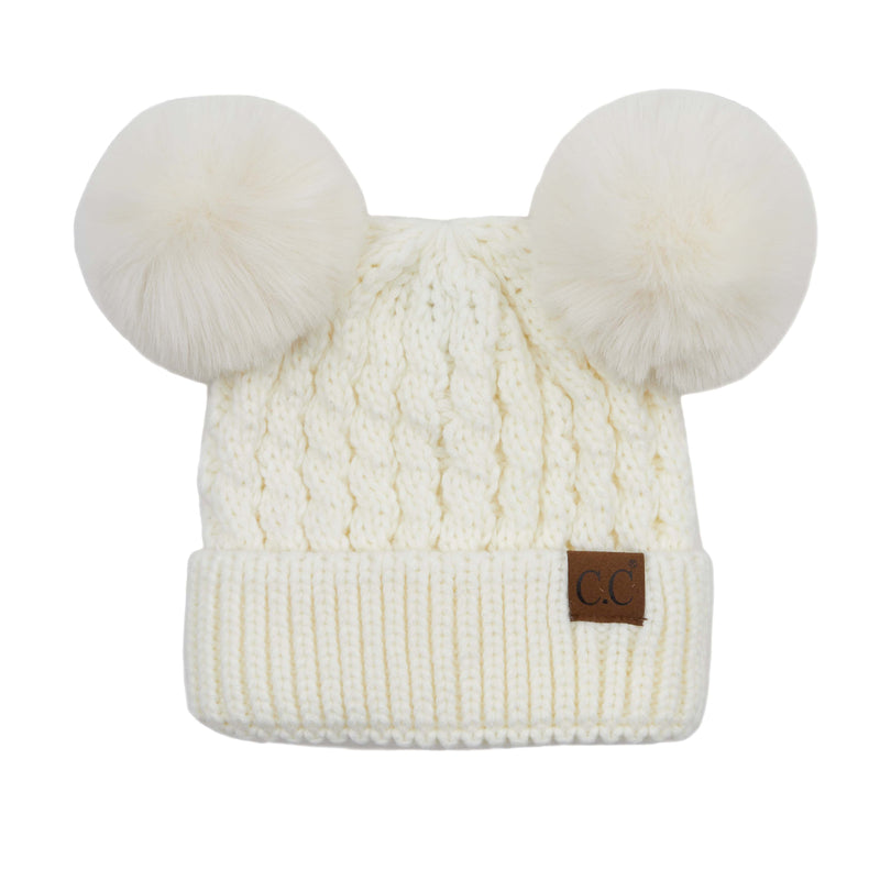 Adult Double Pom Beanie
