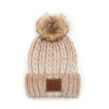 C.C. Faux Fur Pom Hat: Ombre