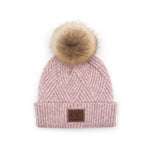 C.C. Faux Fur Pom Hat: Diagonal