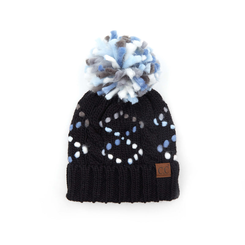 C.C. Chunky Knit Pom Hat: Jumbo Yarn
