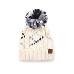 C.C. Chunky Knit Pom Hat: Jumbo Yarn