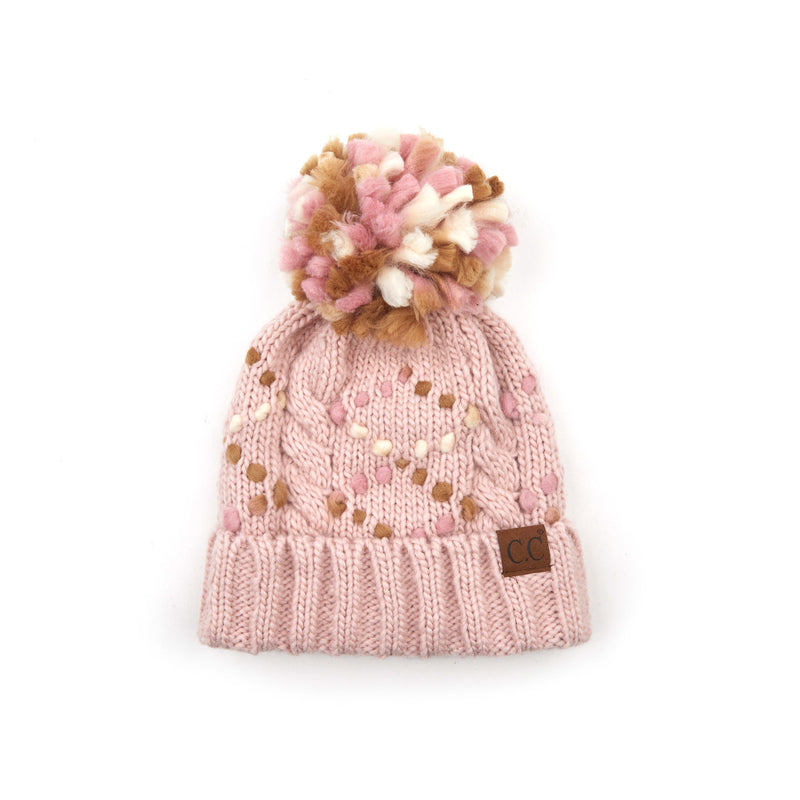 C.C. Chunky Knit Pom Hat: Jumbo Yarn