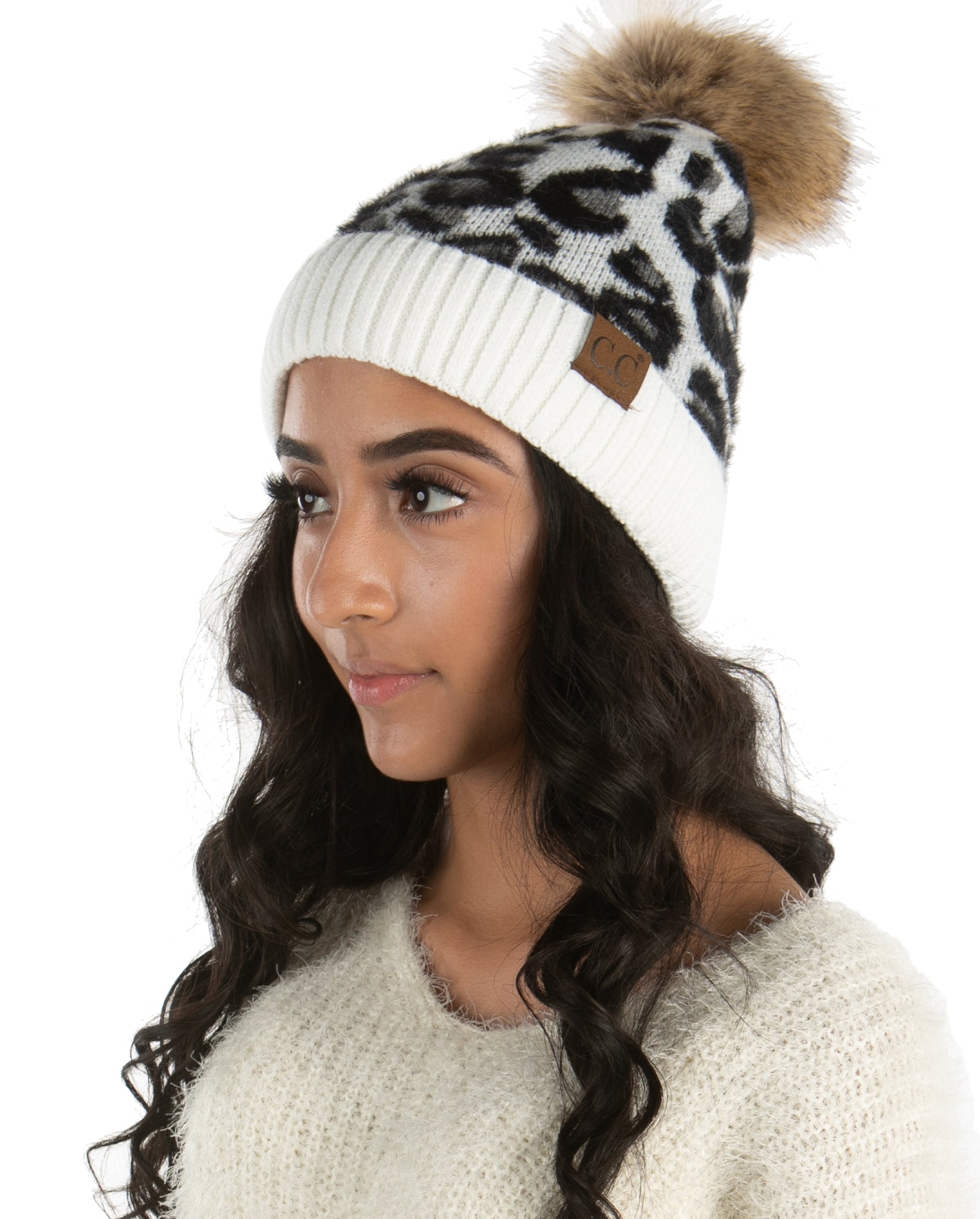 LEOPARD PRINT POM BEANIE – Johanis Modest Clothing