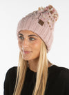 C.C. Chunky Knit Pom Hat: Jumbo Yarn