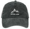 Unconstructed Dad Hat - Explore More (Charcoal)