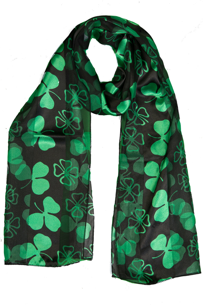 St. Patrick's Day Oblong Scarf - Black