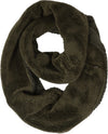 C.C. Cable Knit Infinity Scarf - Fuzzy Lined