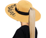 Ponytail Sun Hat - Hello Sunshine