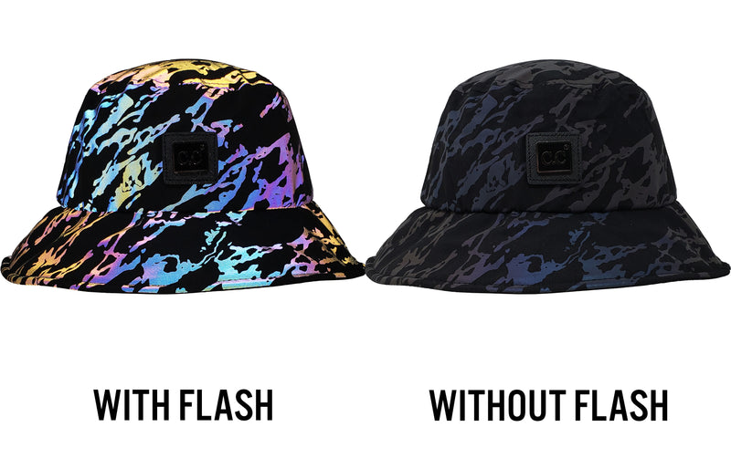 Reflective Bucket Hat - Marble Print