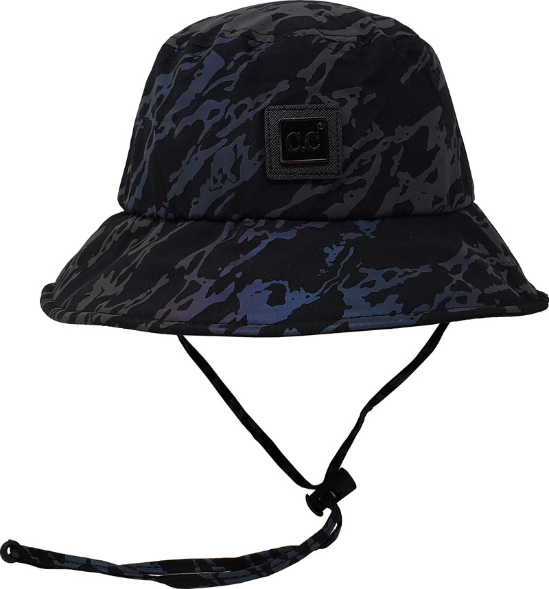 Reflective Bucket Hat - Marble Print