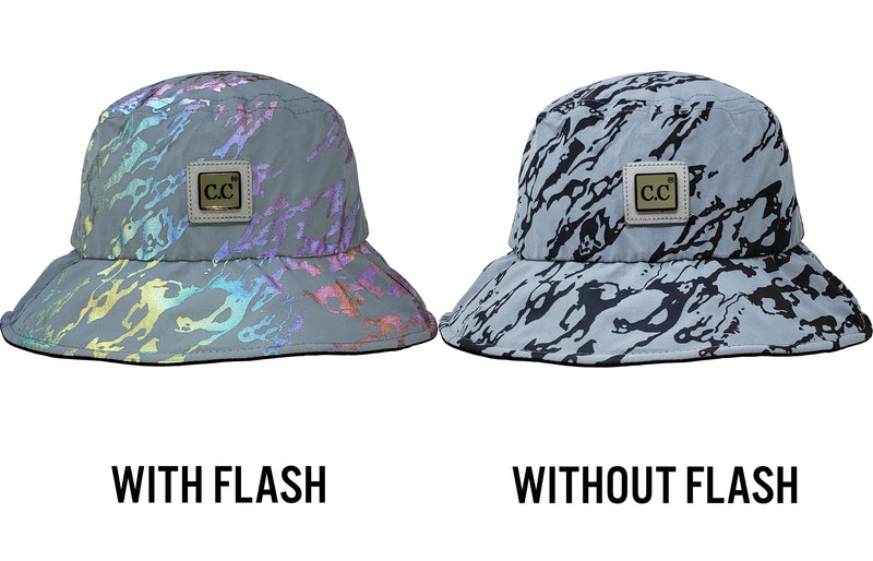 Reflective Bucket Hat - Marble Print