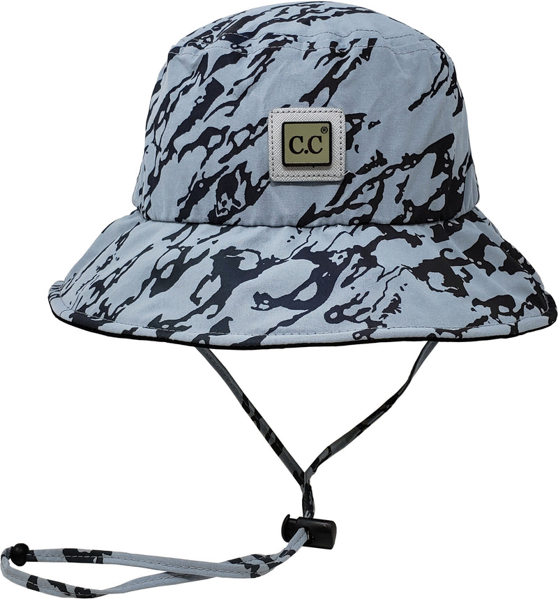 Reflective Bucket Hat - Marble Print