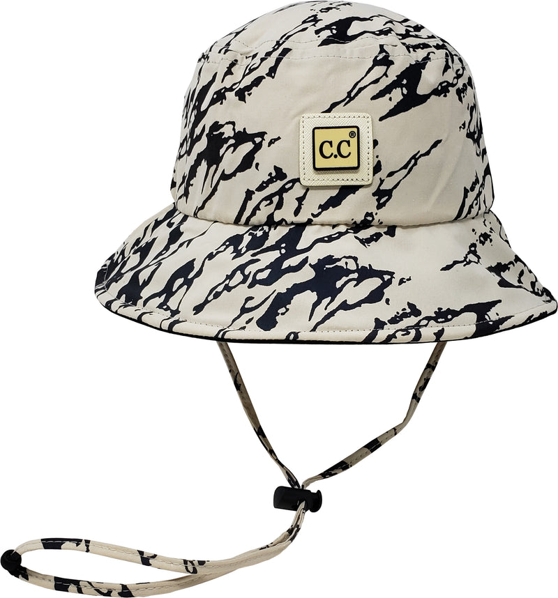 Reflective Bucket Hat - Marble Print