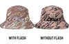 Reflective Bucket Hat - Marble Print
