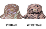 Reflective Bucket Hat - Marble Print