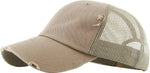 Distressed Trucker Hat - Khaki
