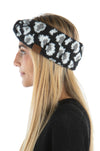 Womens Headwrap Soft Knit Warm Ear Warmer Bow Turban Style Headband