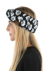 Womens Headwrap Soft Knit Warm Ear Warmer Bow Turban Style Headband