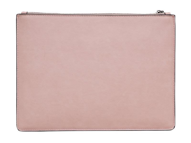 Funky Junque Evening Clutch - Metallic Chevron Rose