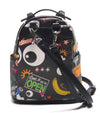 Mini Backpack - Cartoon/Icons (Black)