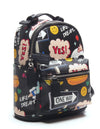 Mini Backpack - Cartoon/Icons (Black)