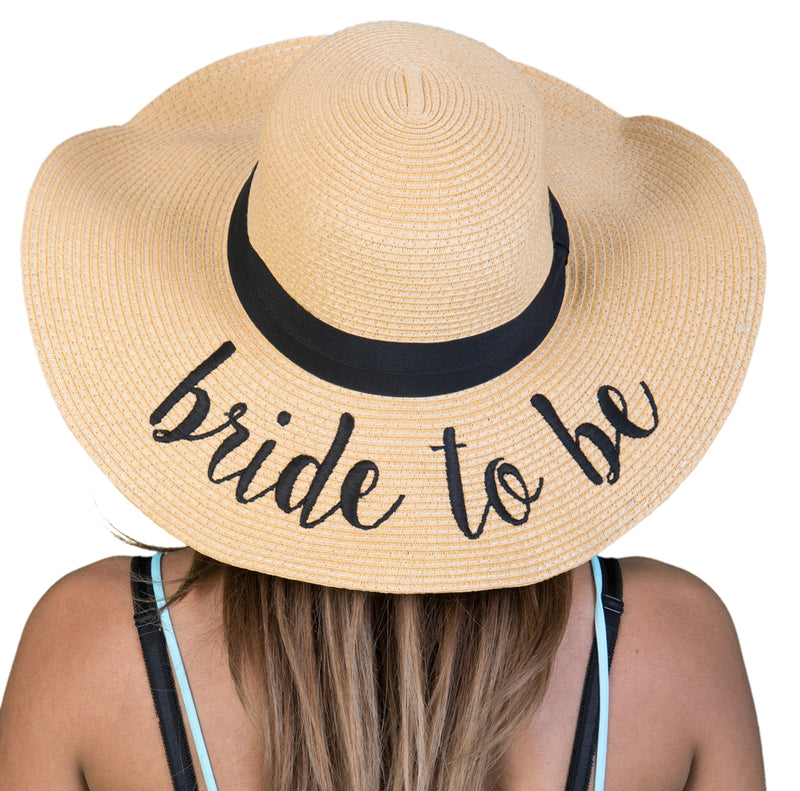 C.C Embroidered Sun Hat - Bride to Be