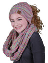 C.C BeanieTail Bundled With Matching Infinity Scarf - Rainbow #11