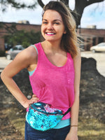 Fanny Pack - Sequin Cotton Candy Mix