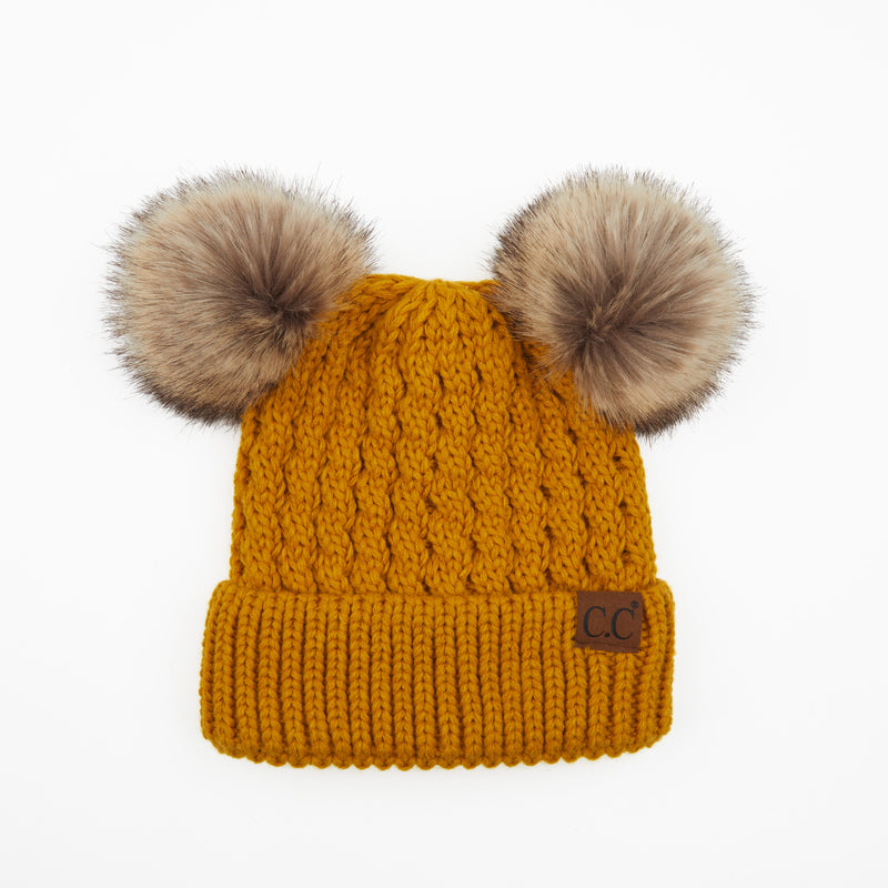 Adult Double Pom Beanie