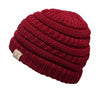 C.C. Kid's Classic Fit Cable Knit Beanie - Solid Colors