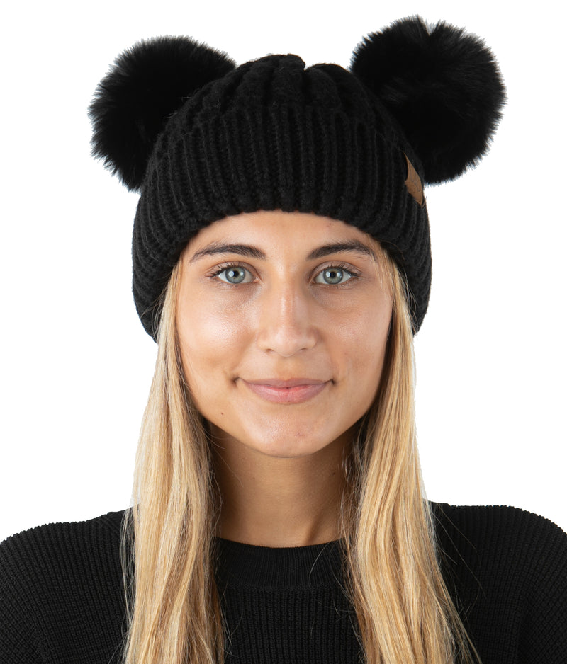 Adult Double Pom Beanie