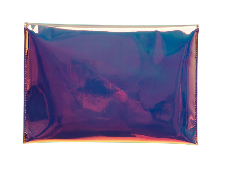 Evening Envelope Clutch - Holographic Pink