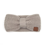 Womens Headwrap Soft Knit Warm Ear Warmer Bow Turban Style Headband