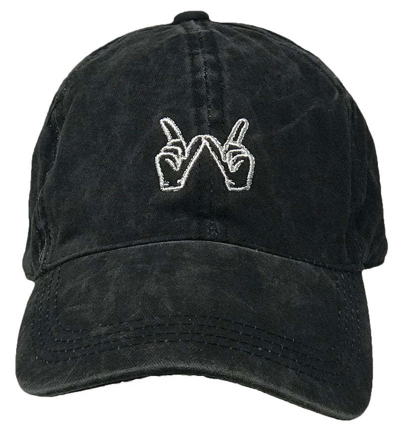Unconstruced Dad Hat - Whatever Icon (Washed Black)