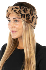 Womens Headwrap Soft Knit Warm Ear Warmer Bow Turban Style Headband