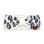 Womens Headwrap Soft Knit Warm Ear Warmer Bow Turban Style Headband