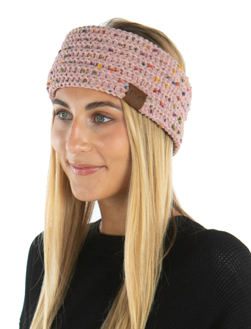 Cable Knit Fuzzy Lined Head Wrap Headband Ear Warmer