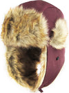 Trapper Hat - Black Faux Fur Water Resistant